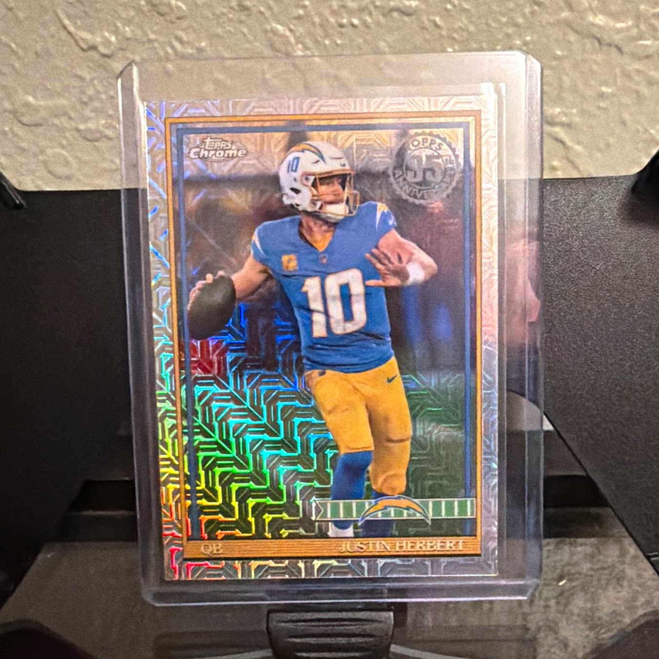Listing photo for Topps 2026 Chrome Insert Justin Herbert Chargers #91TC-16 NFL Trading Card