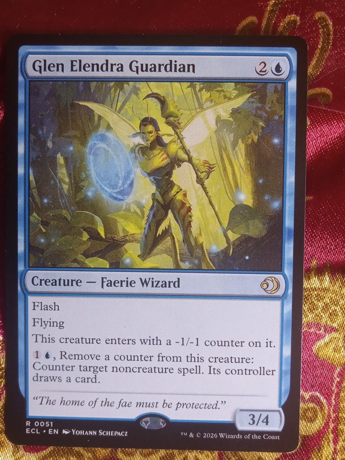 Listing photo for Glen Elendra Guardian Lorywn Eclipsed Magic The Gathering MTG card blue rare