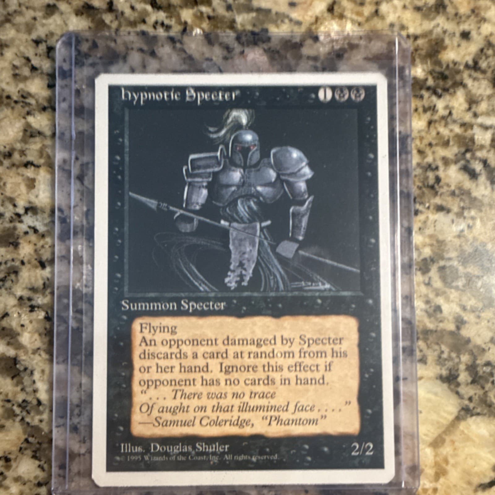 Listing photo for Magic: The Gathering Hypnotic Specter Black 1995 Creature Card