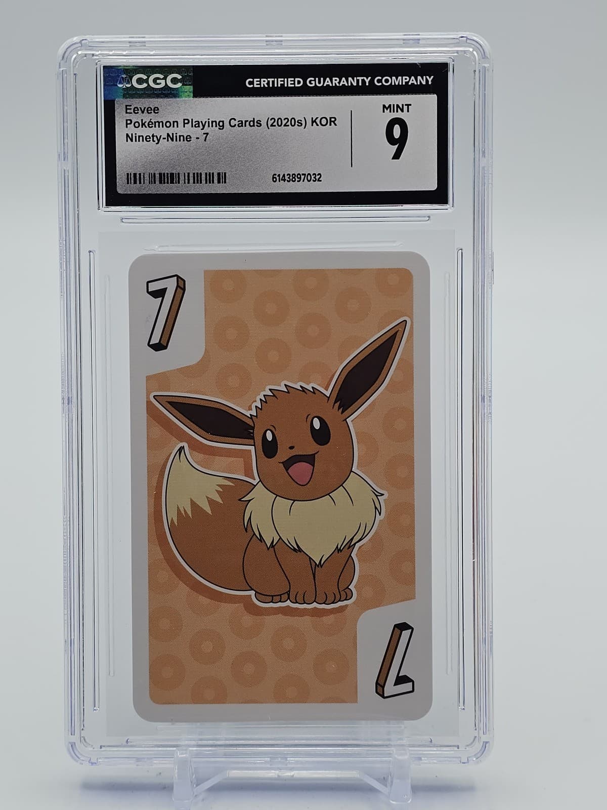 Listing photo for EEVEE 2020 POKEMON PLAYING CARDS KOREAN NINETY-NINE #7 CGC 9