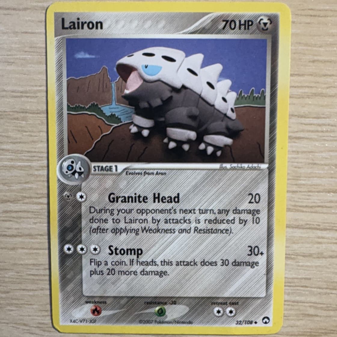 Listing photo for The Pokémon Company Lairon 32/108 EX Power Keepers EN 2007