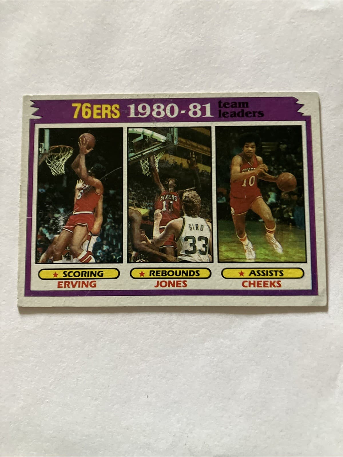 Listing photo for 1981 Topps Julius Erving NBA Basketball Card # 59