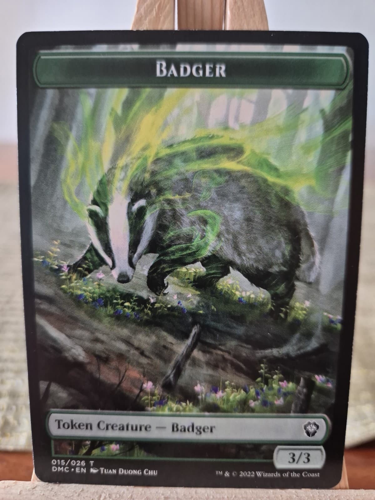 Listing photo for MTG Badger Token Dominaria United 015/026 Regular Token