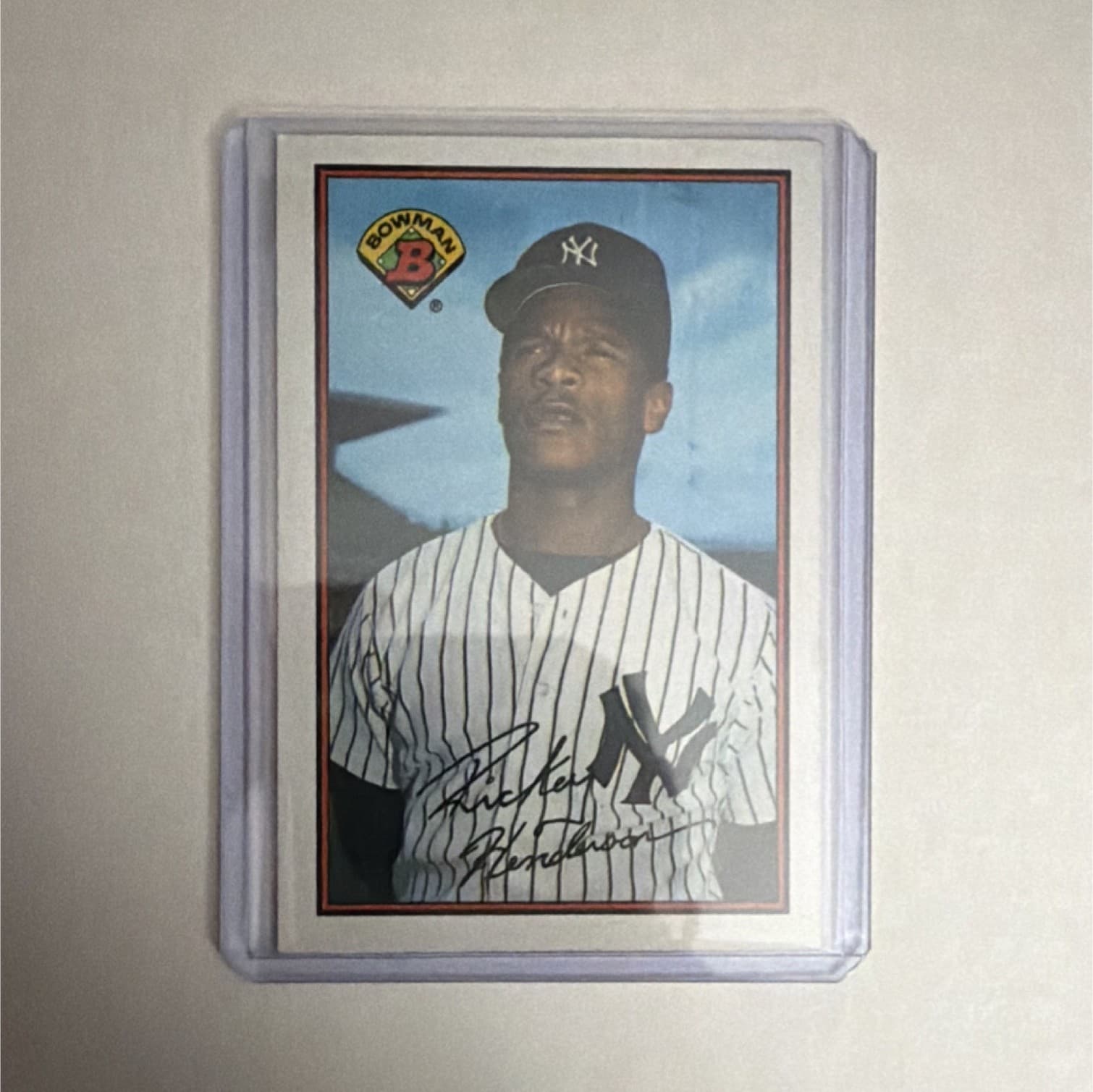 Listing photo for 🔥Bowman 1989 Rickey Henderson #181 New York Yankees MLB Baseball Card🔥