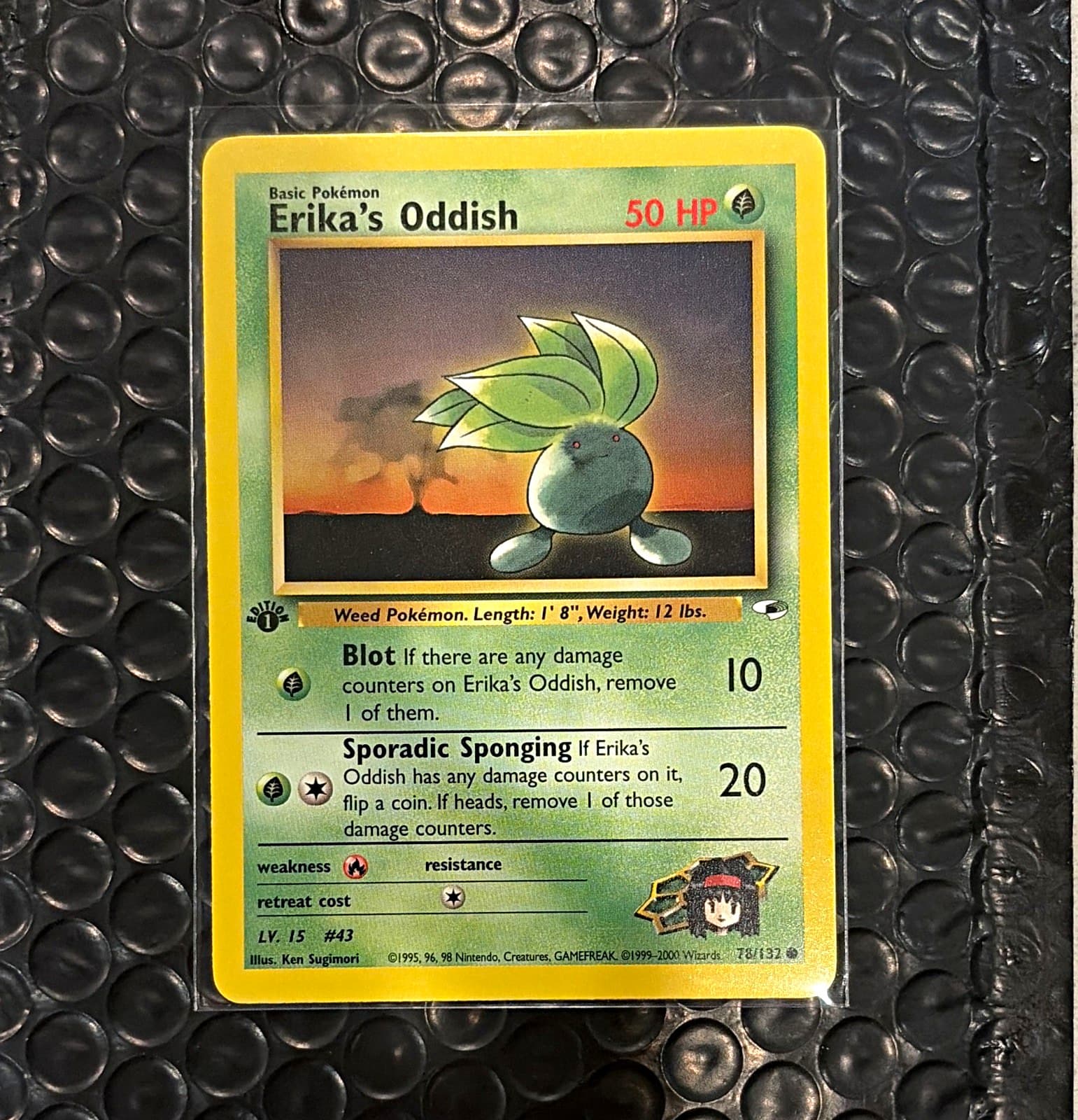 Listing photo for Mint/NM+ Erika's Oddish 78/132 Common Unlimited 1st Edition