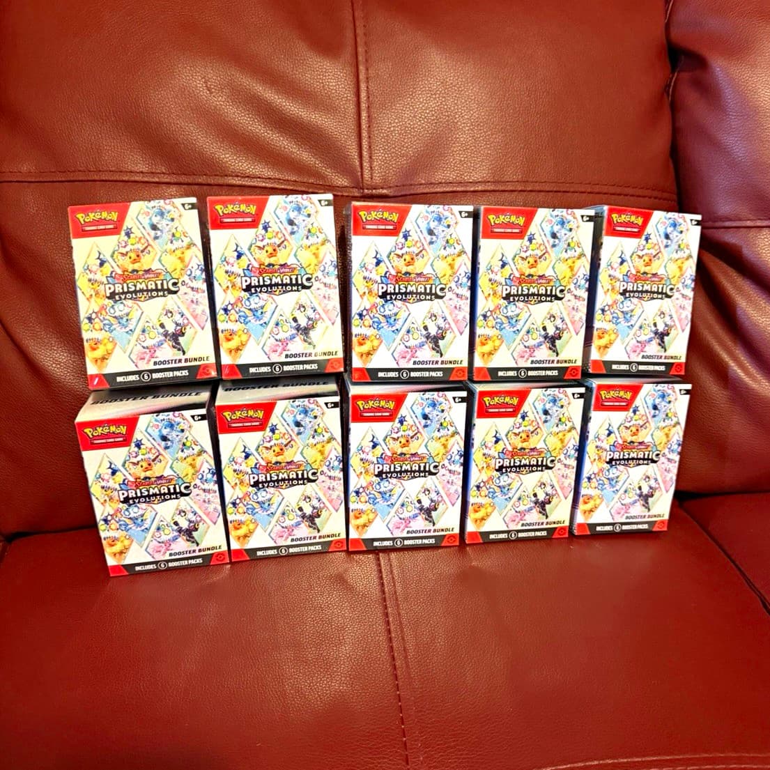 Listing photo for Pokémon Prismatic Evolutions Booster Bundle Box Lot of 10 English