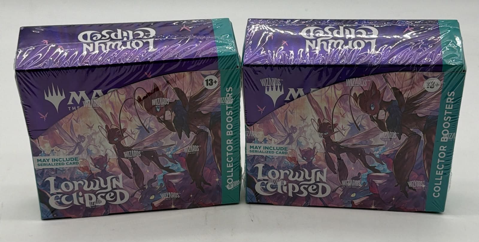 Listing photo for Lot of (2) Magic The Gathering Lorwyn Eclipsed Collector Boosters SEALED