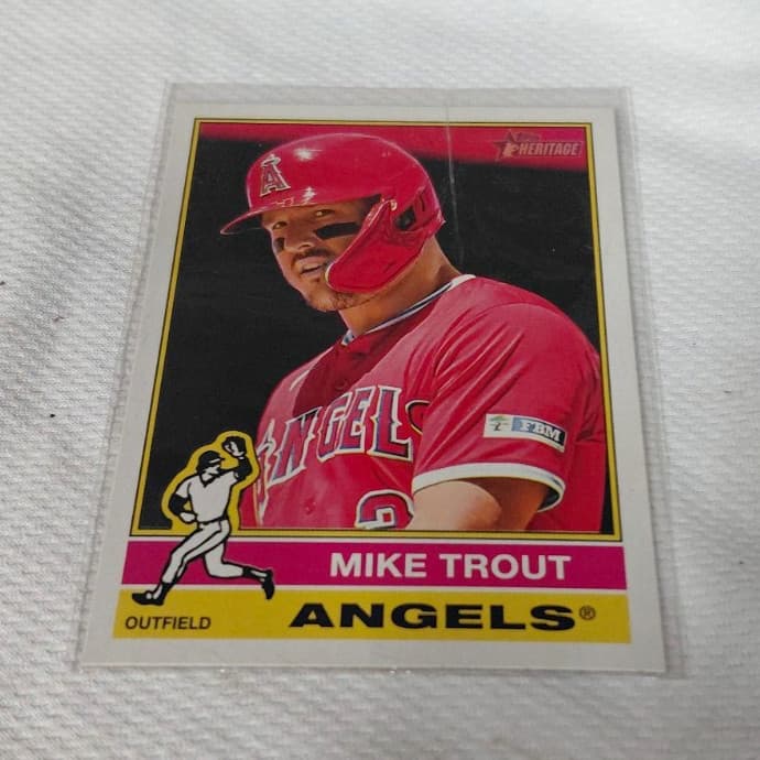 Listing photo for Topps Heritage 2019 Mike Trout #78 Los Angeles Angels MLB Baseball Card Base Set