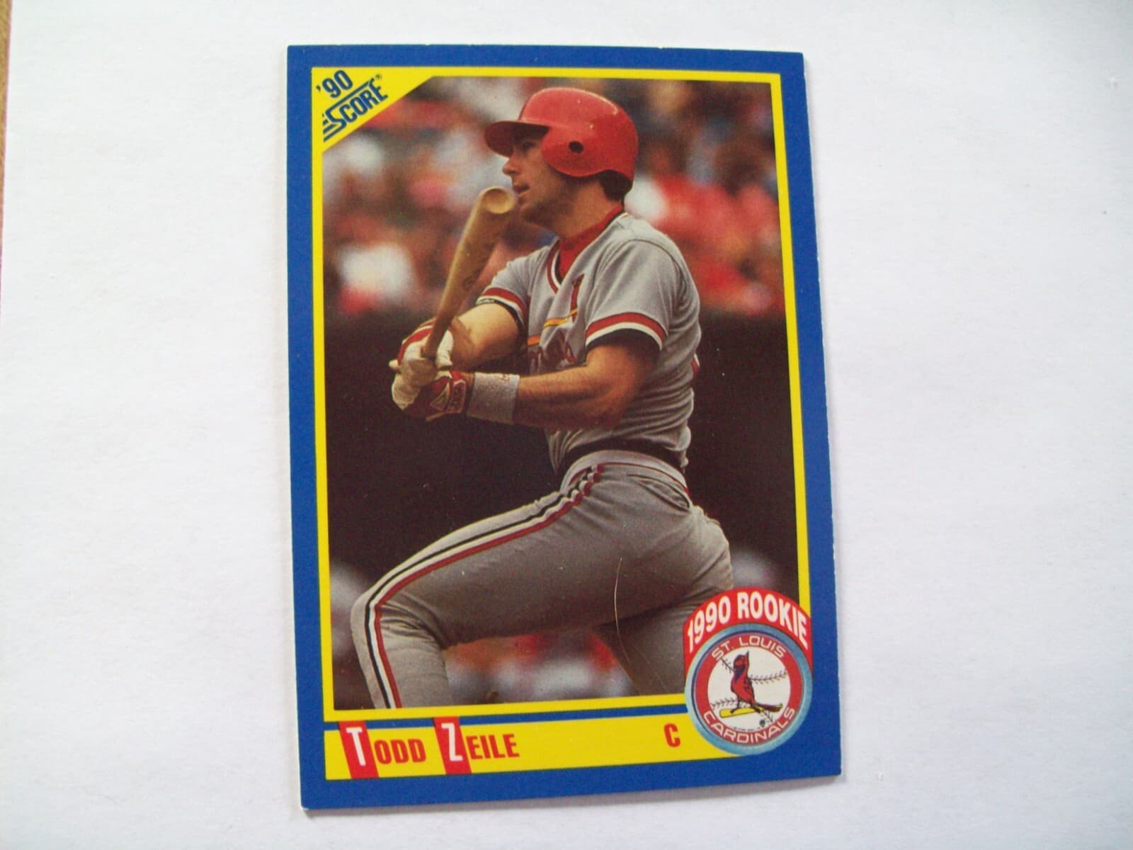 Listing photo for Todd Zeile ROOKIE St. Louis Cardinals 1990 SCORE #600 MLB BASEBALL CARD