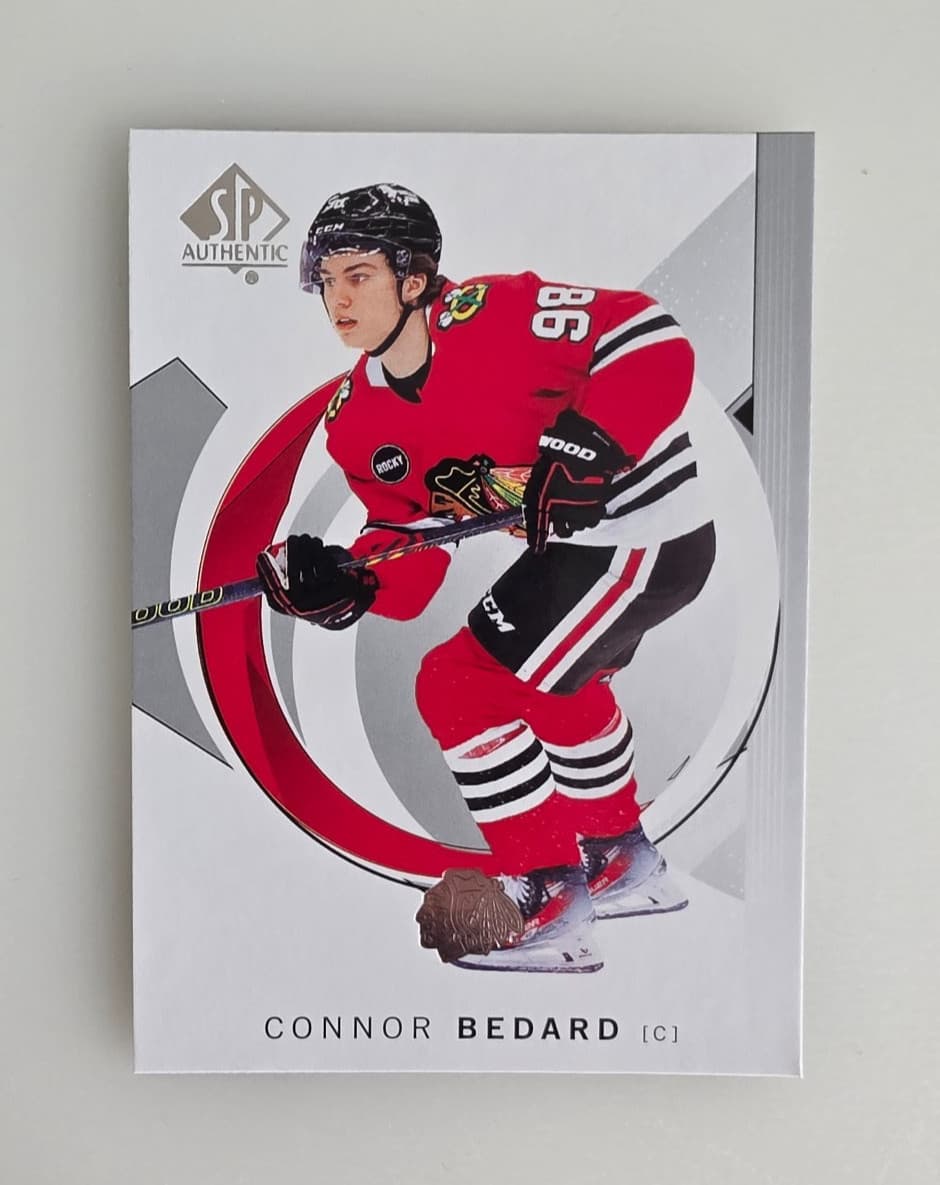 Listing photo for SP AUTHENTIC 2024-2025 CONNOR BEDARD NHL HOCKEY CARD