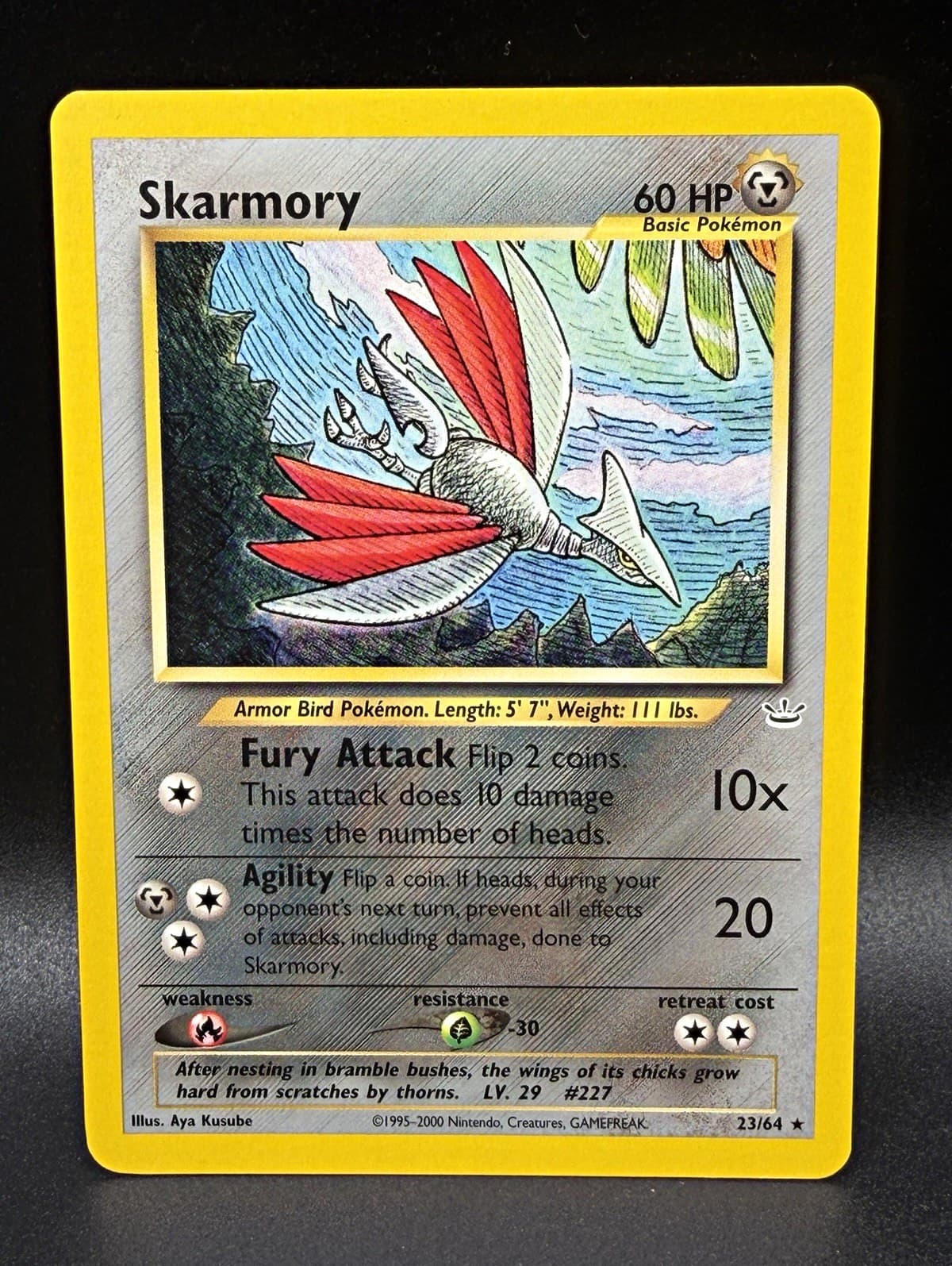 Listing photo for Skarmory 23/64 Neo Revelation Regular Rare EN 2000 60 HP Unlimited