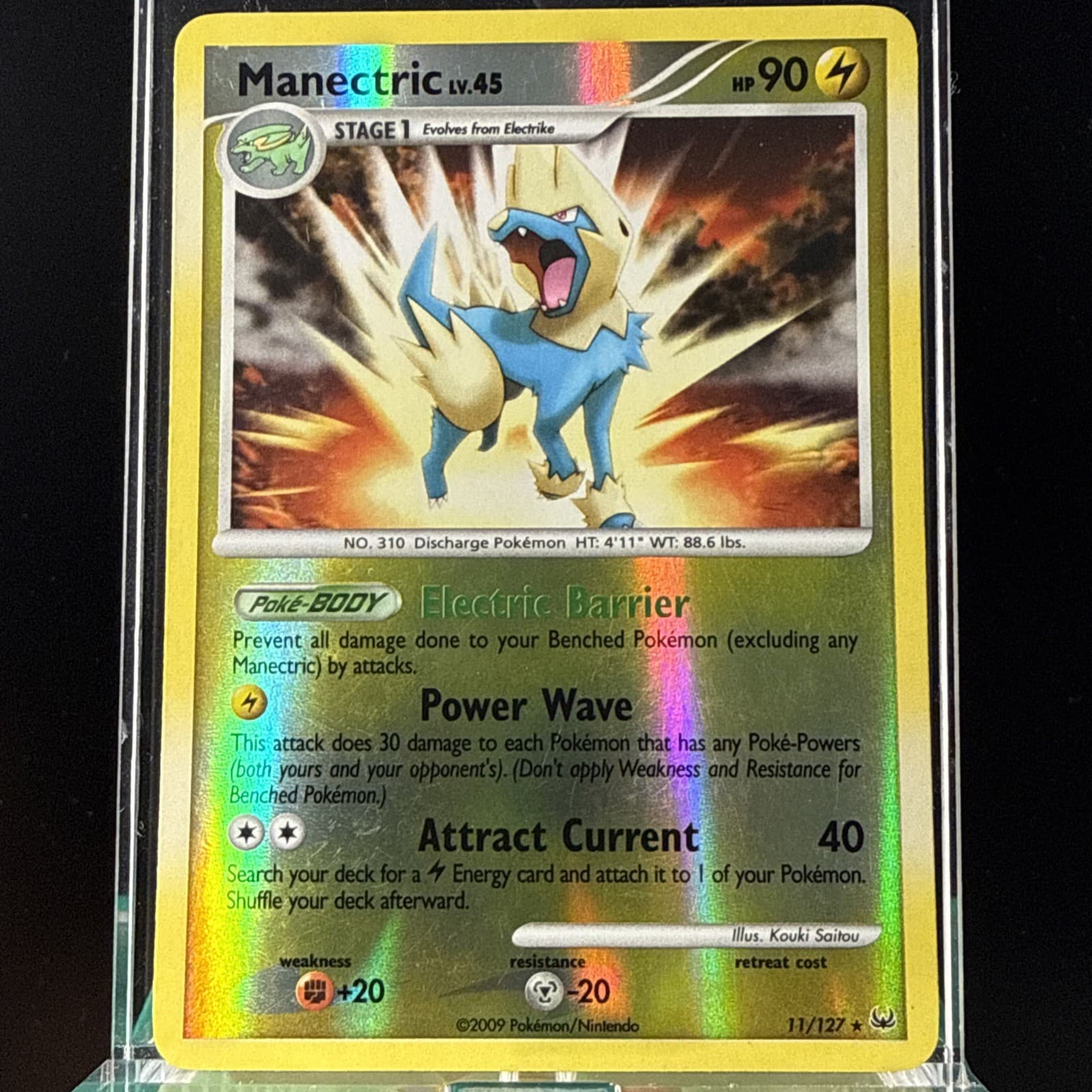Listing photo for Manectric 11/127 Platinum Pokemon Reverse Holo Card
