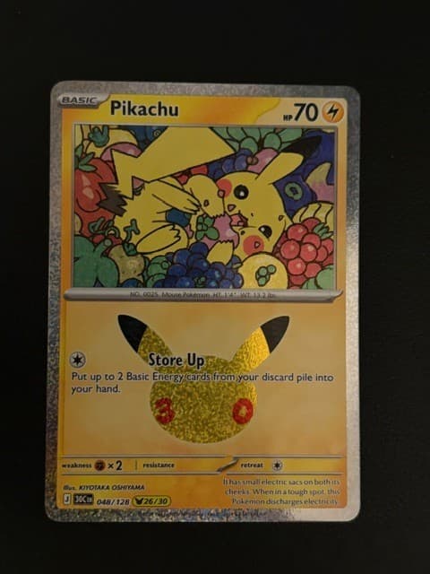 Listing photo for Pikachu 30th Celebration - 048/128 (26/30) a