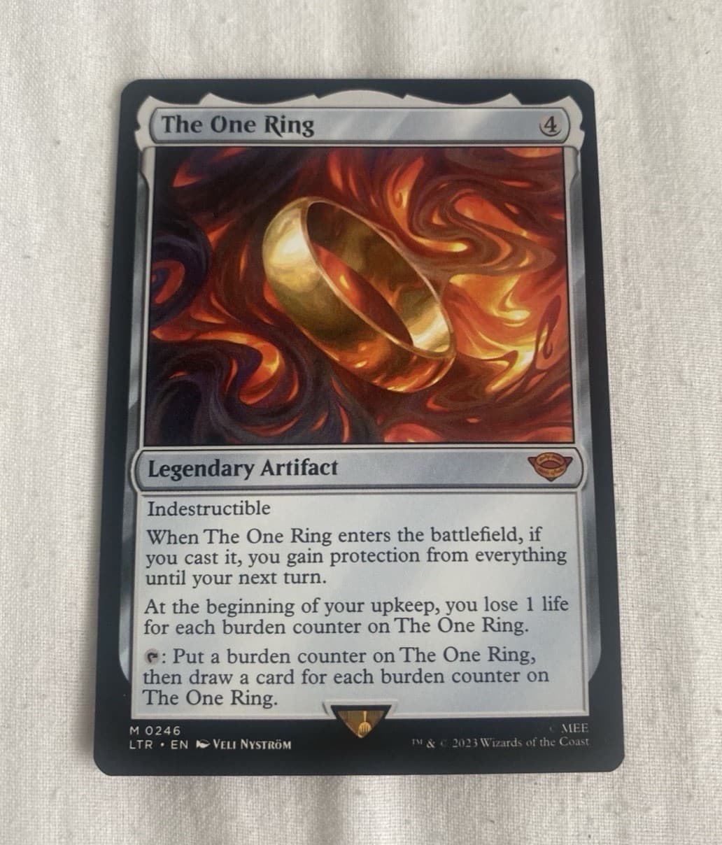 Listing photo for The One Ring #246 Magic The Gathering LOTR Mythic Tales of Middleearth MTG Card
