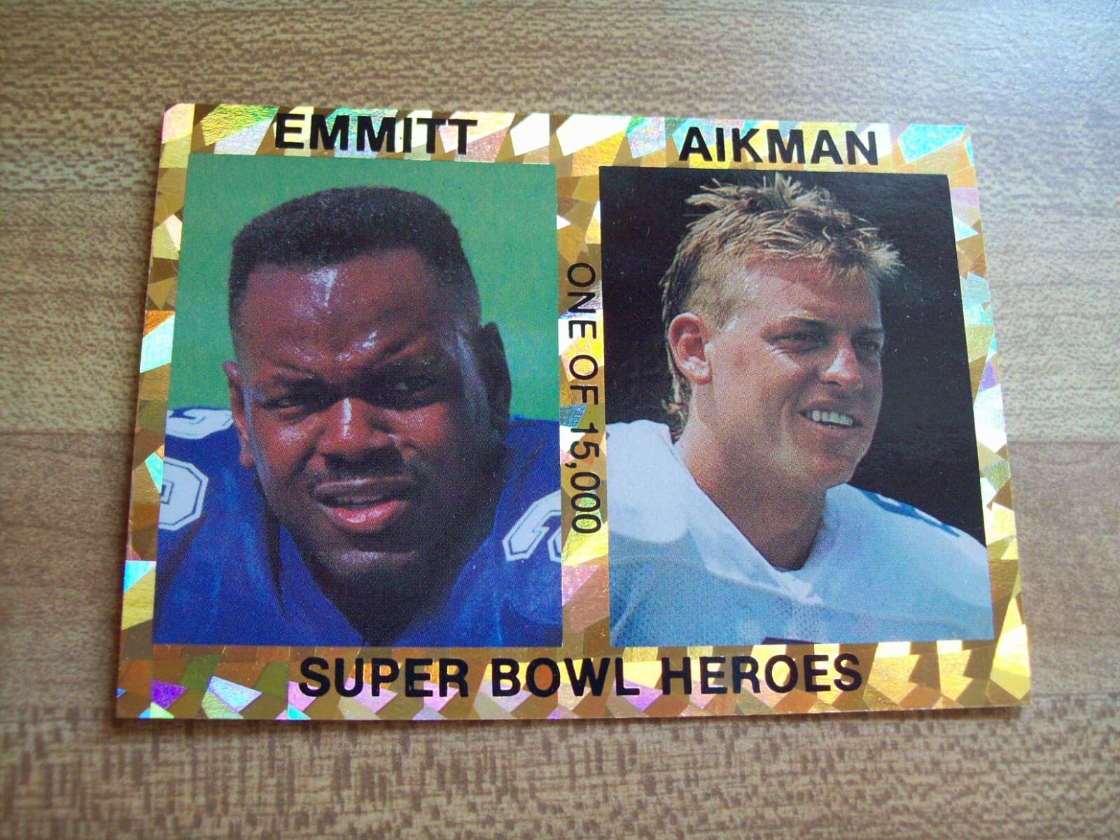 Listing photo for EMMITT SMITH & TROY AIKMAN DALLAS COWBOYS SUPER BOWL HEROES CARD 1993-94 NFL HOF