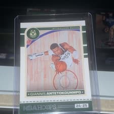 Listing photo for Panini 2024-25 NBA Hoops Giannis Antetokounmpo #166 Milwaukee Bucks Card