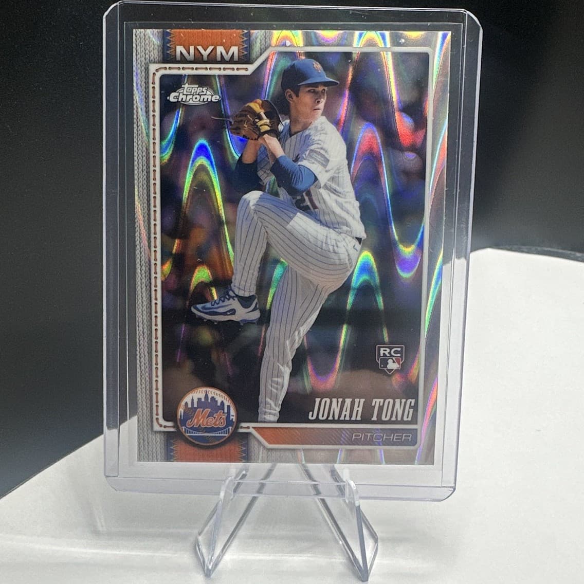 Listing photo for Topps 2024 Topps Chrome Jonah Tong Rookie Card New York Mets #269 MLB
