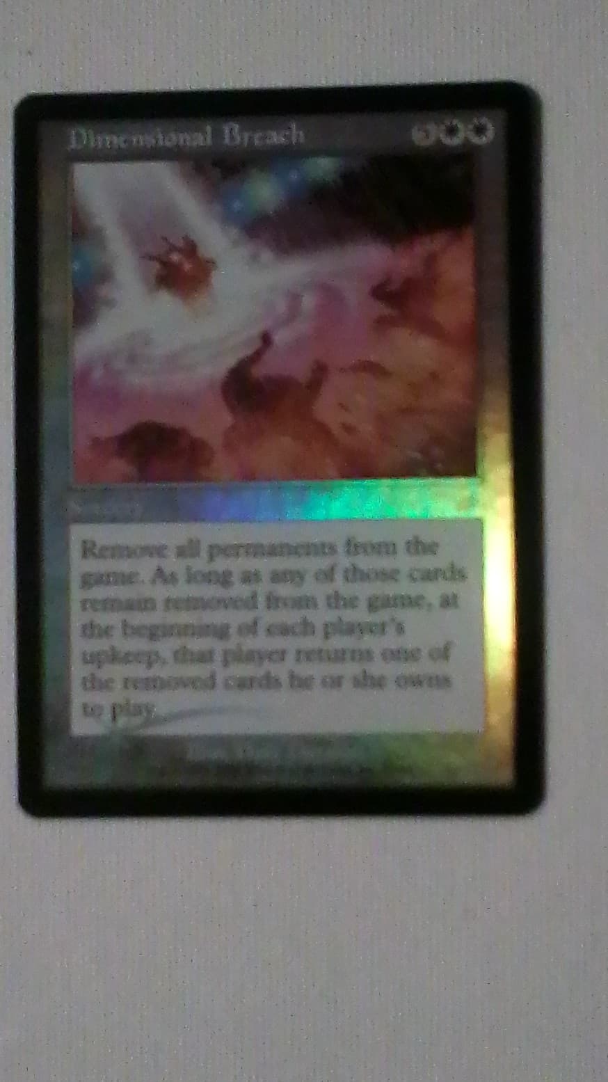 Listing photo for Magic: The Gathering Dimensional Breach Sorcery Card Foil English Dave Dorman