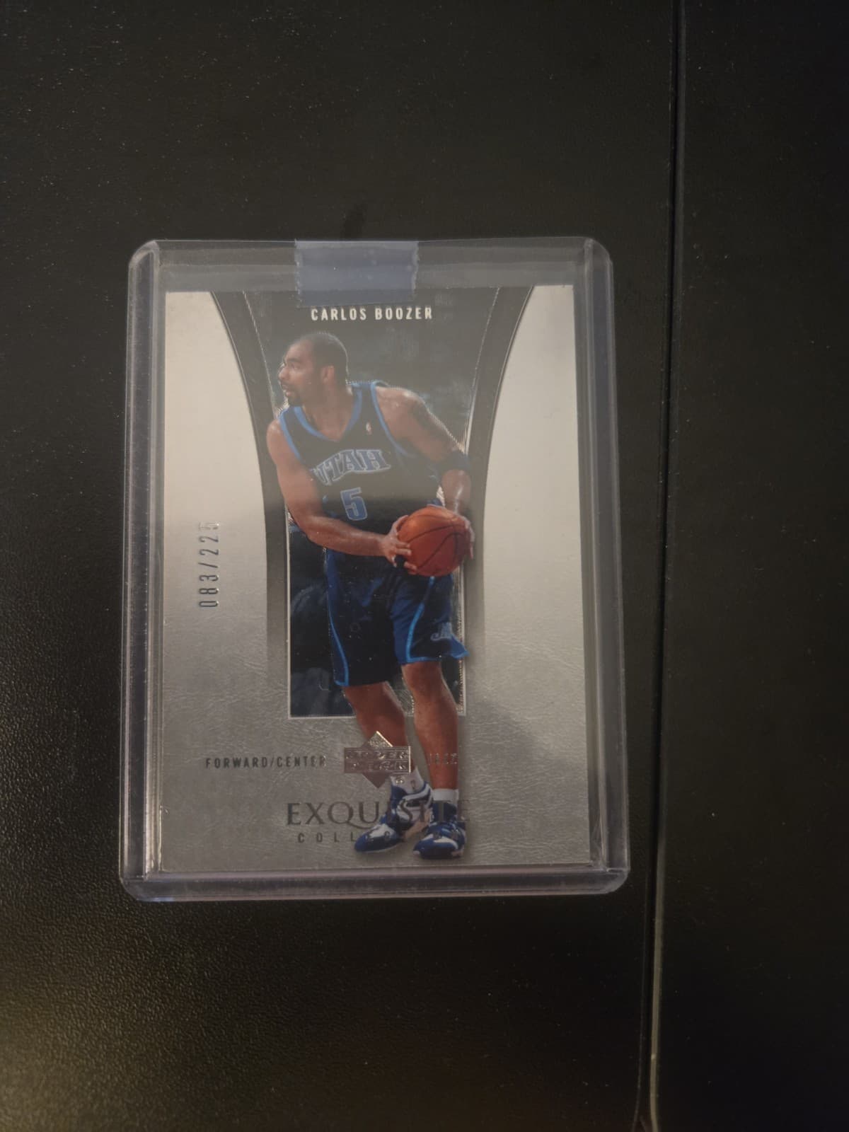 Listing photo for Carlos Boozer Utah Jazz 2004-05 Upper Deck Exquisite #40 #/225 NBA Card Serial