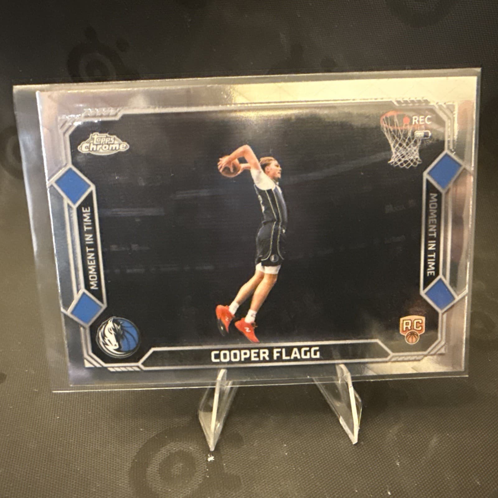 Listing photo for Topps 2026 Topps Chrome Cooper Flagg RC MT-16 Moment in Time Mavericks NBA Card