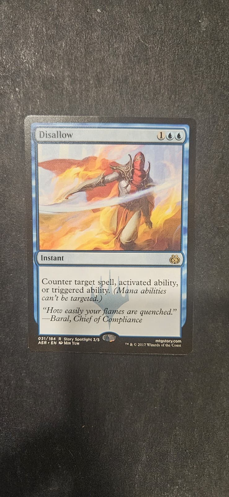 Listing photo for Magic the Gathering Disallow 74 Non-Foil Card NM MTG Commander: Aetherdrift