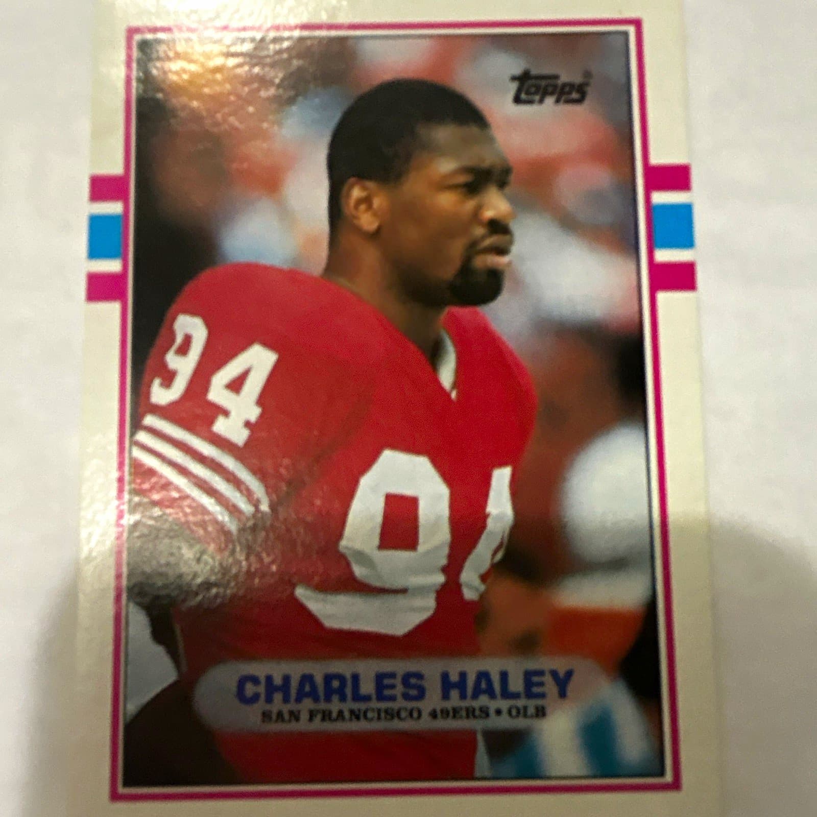 Listing photo for Topps 1989 Charles Haley San Francisco 49ers Base Set #11 NFL Football Card