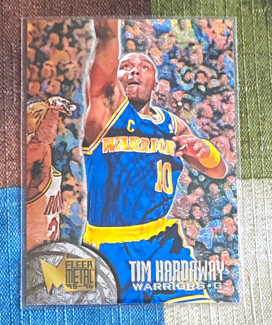 Listing photo for Fleer 1995-96 Fleer Metal Tim Hardaway #32 Warriors NBA Basketball Card