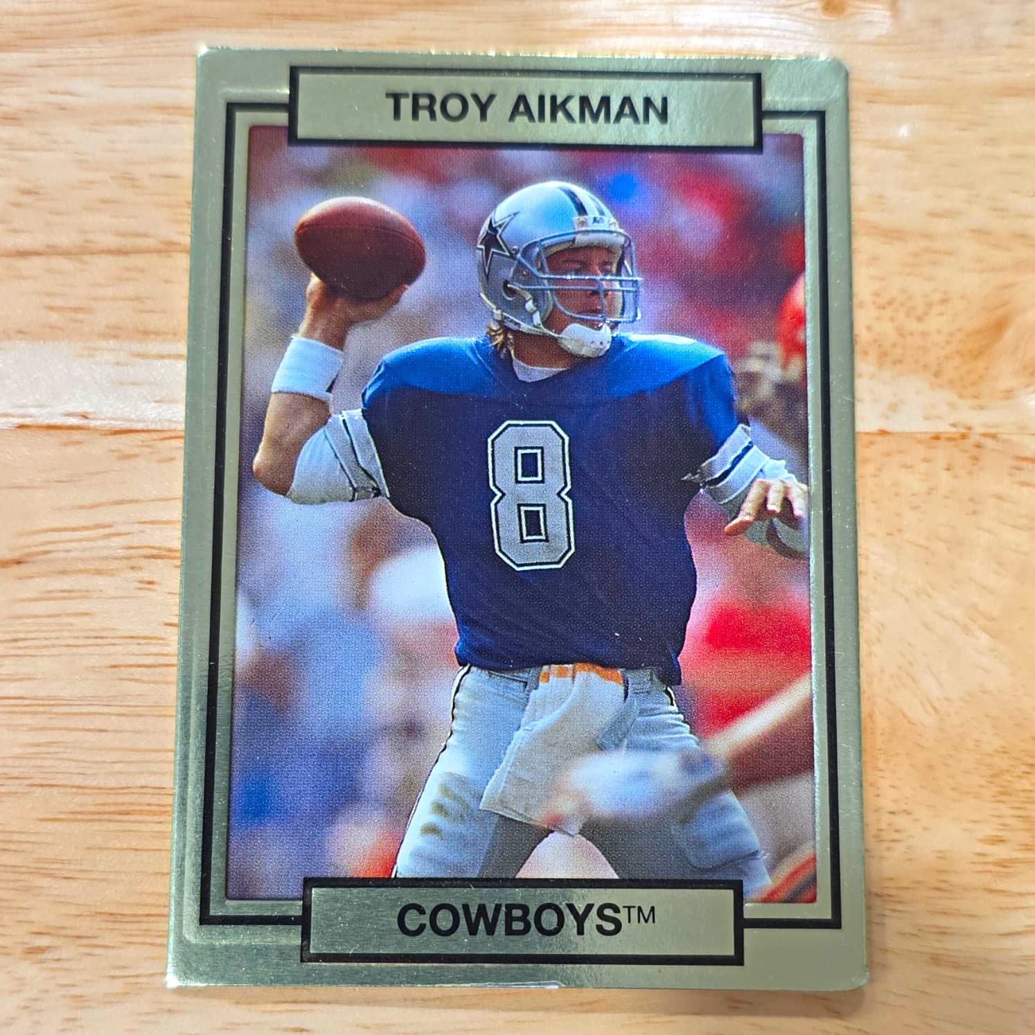 Listing photo for 1990 Action Packed Troy Aikman Dallas Cowboys #51 NFL Football Trading Card