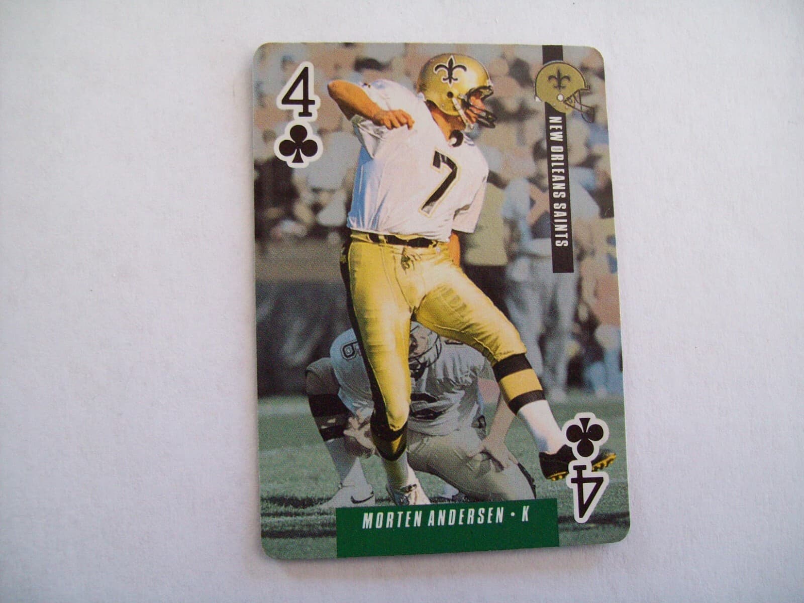 Listing photo for MORTEN ANDERSEN SAINTS 1993 DITKA'S PICKS PLAYING CARD NFL FOOTBALL HOF