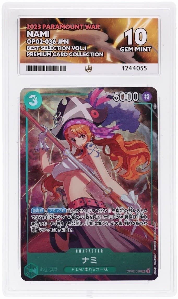Listing photo for One Piece TCG - Nami SR OP02-036 Premium Card Collection - Ace 10
