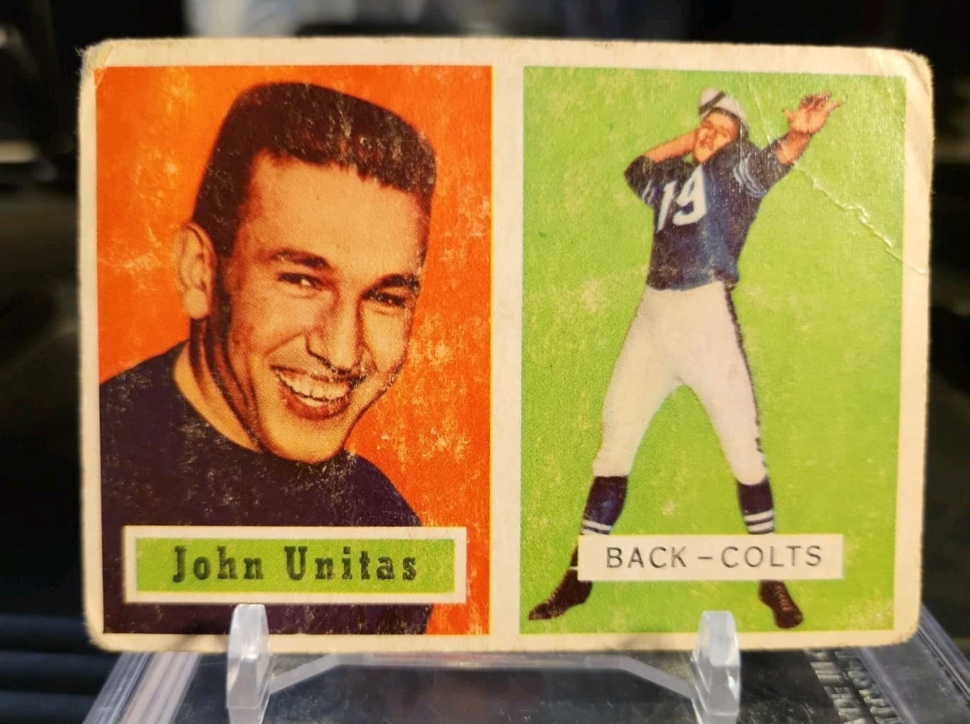 Listing photo for Topps 1957 Topps John Unitas Baltimore Colts NFL Football Card #138 rookie