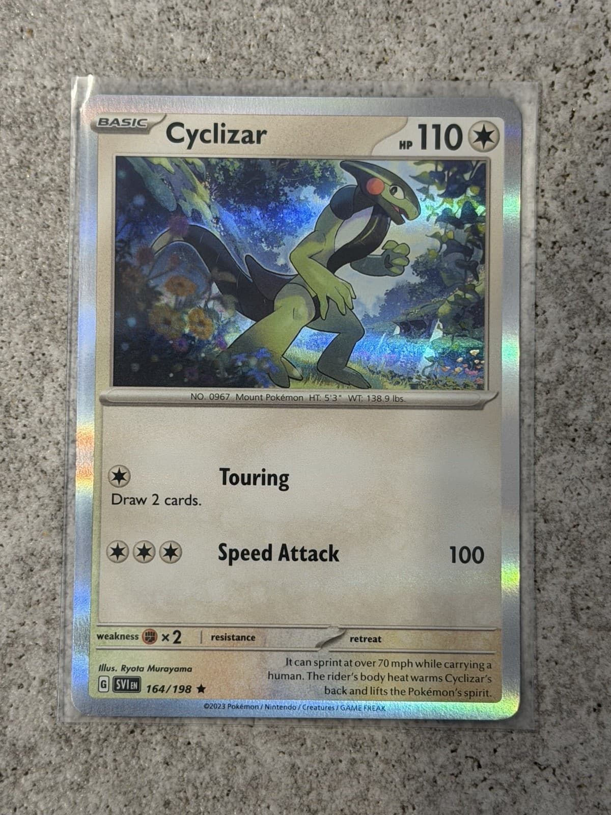 Listing photo for Cyclizar - 164/198 - Holo Rare - Scarlet & Violet SV1 - NM/M - Pokemon Card