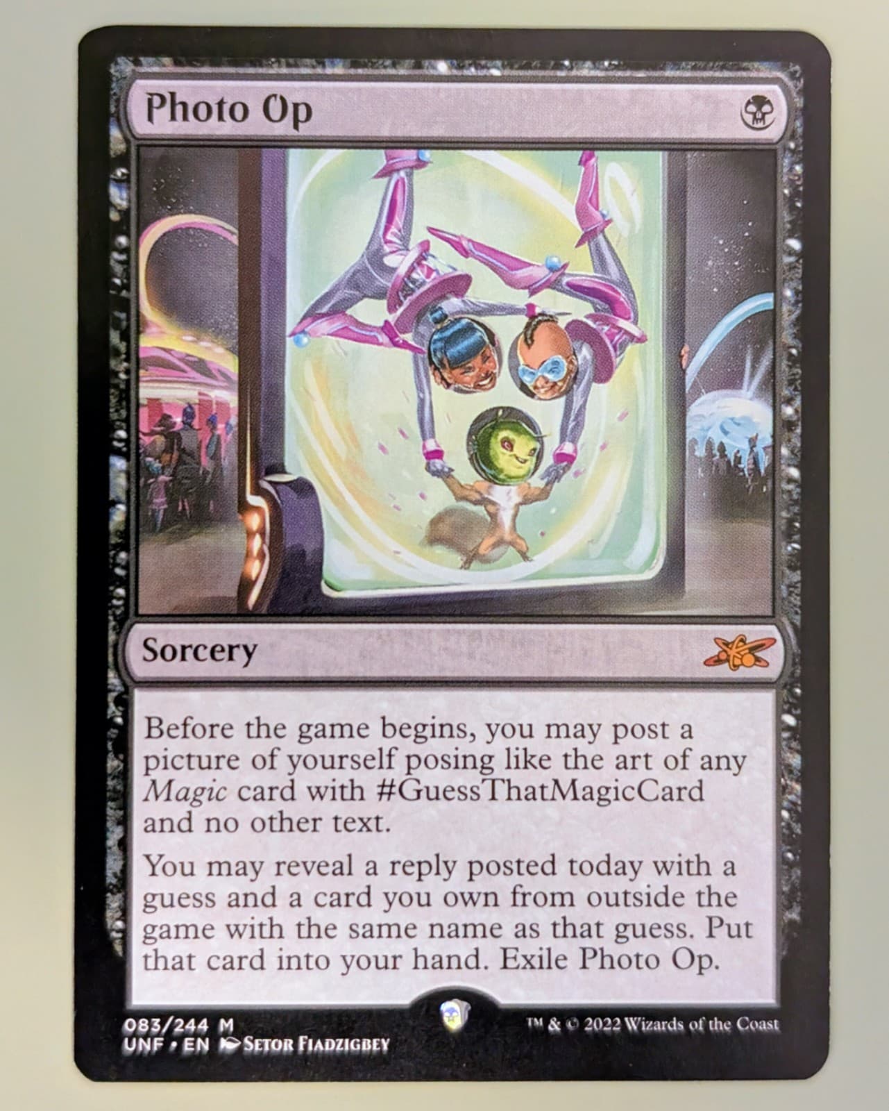 Listing photo for Photo Op - Unfinity #84 Mythic Rare - Near Mint - Magic the Gathering