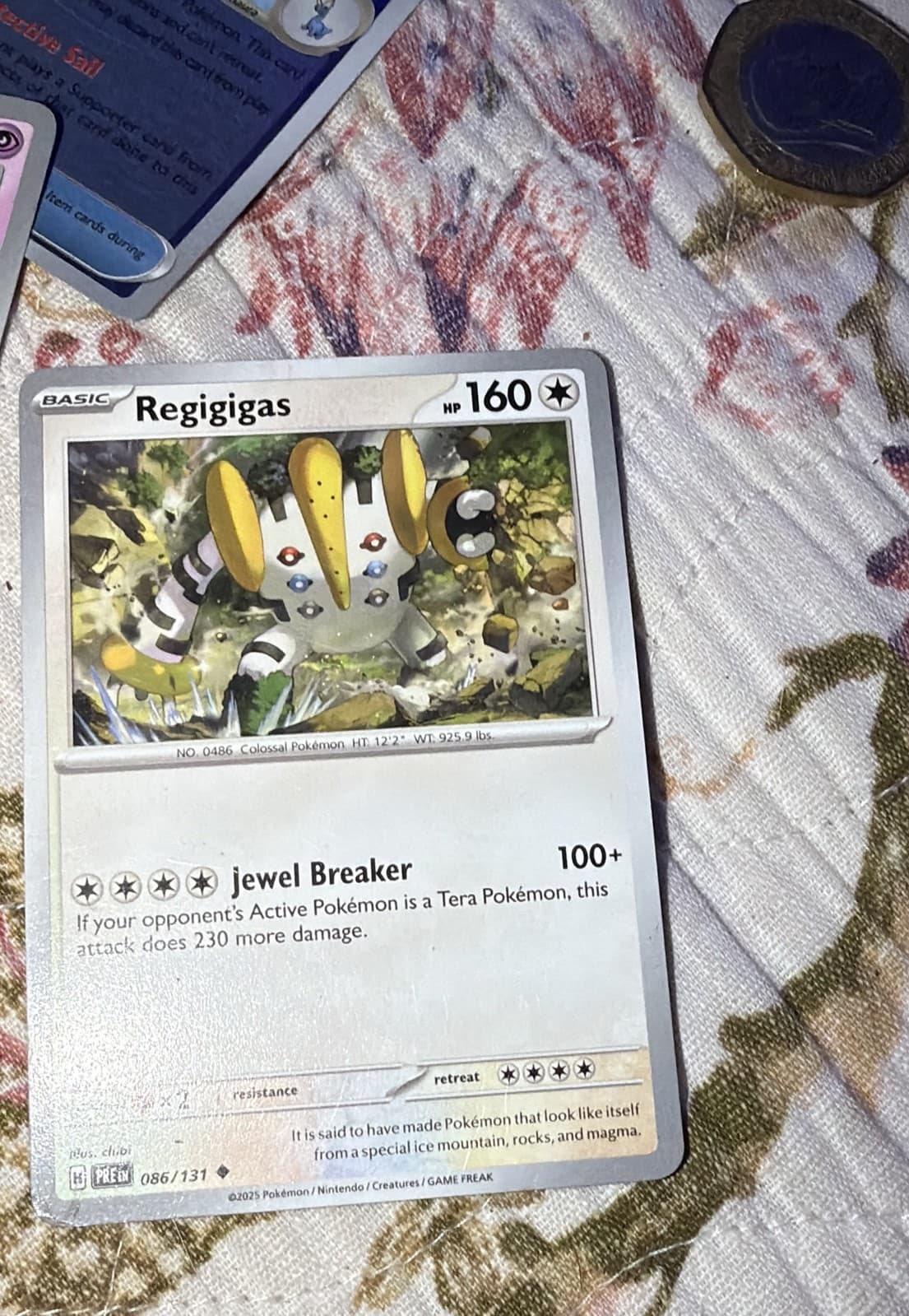 Listing photo for Regigigas 086/131 Sv: Prismatic Evolutions Regular