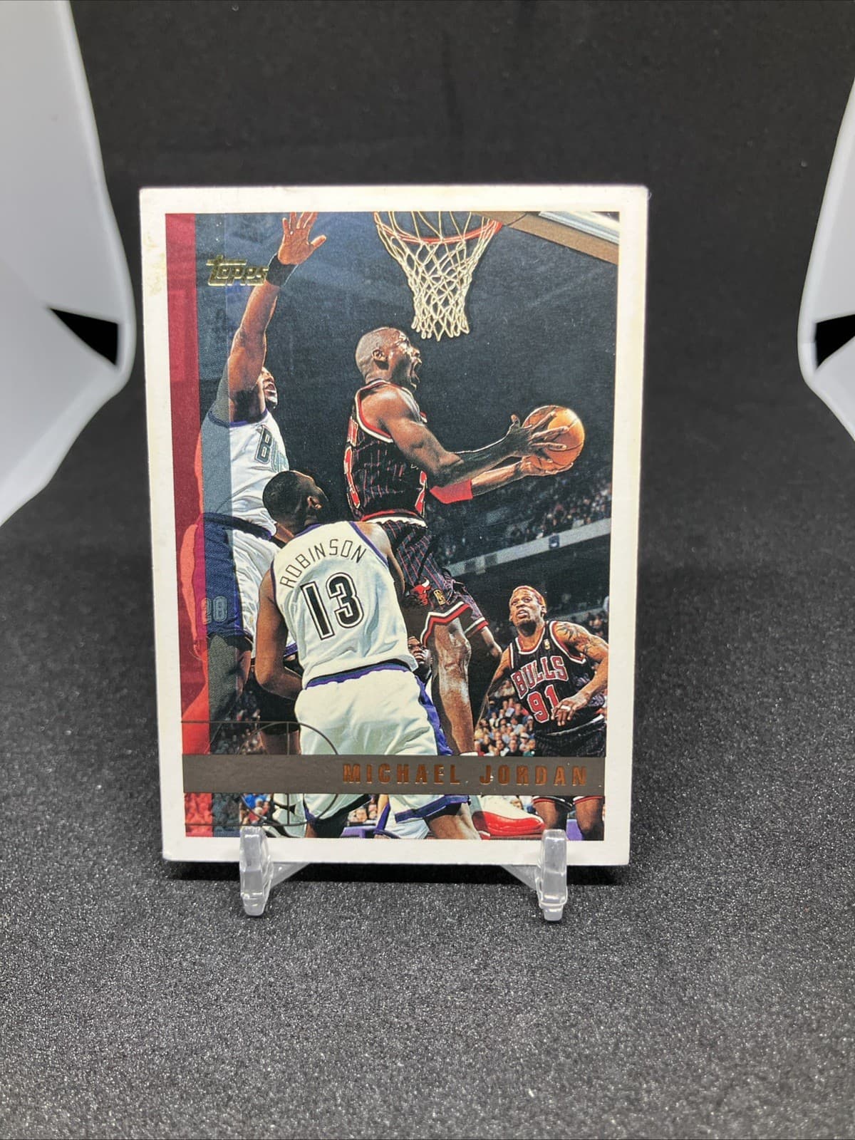 Listing photo for Topps 1997-98 Michael Jordan #123 Chicago Bulls NBA Basketball Trading Card