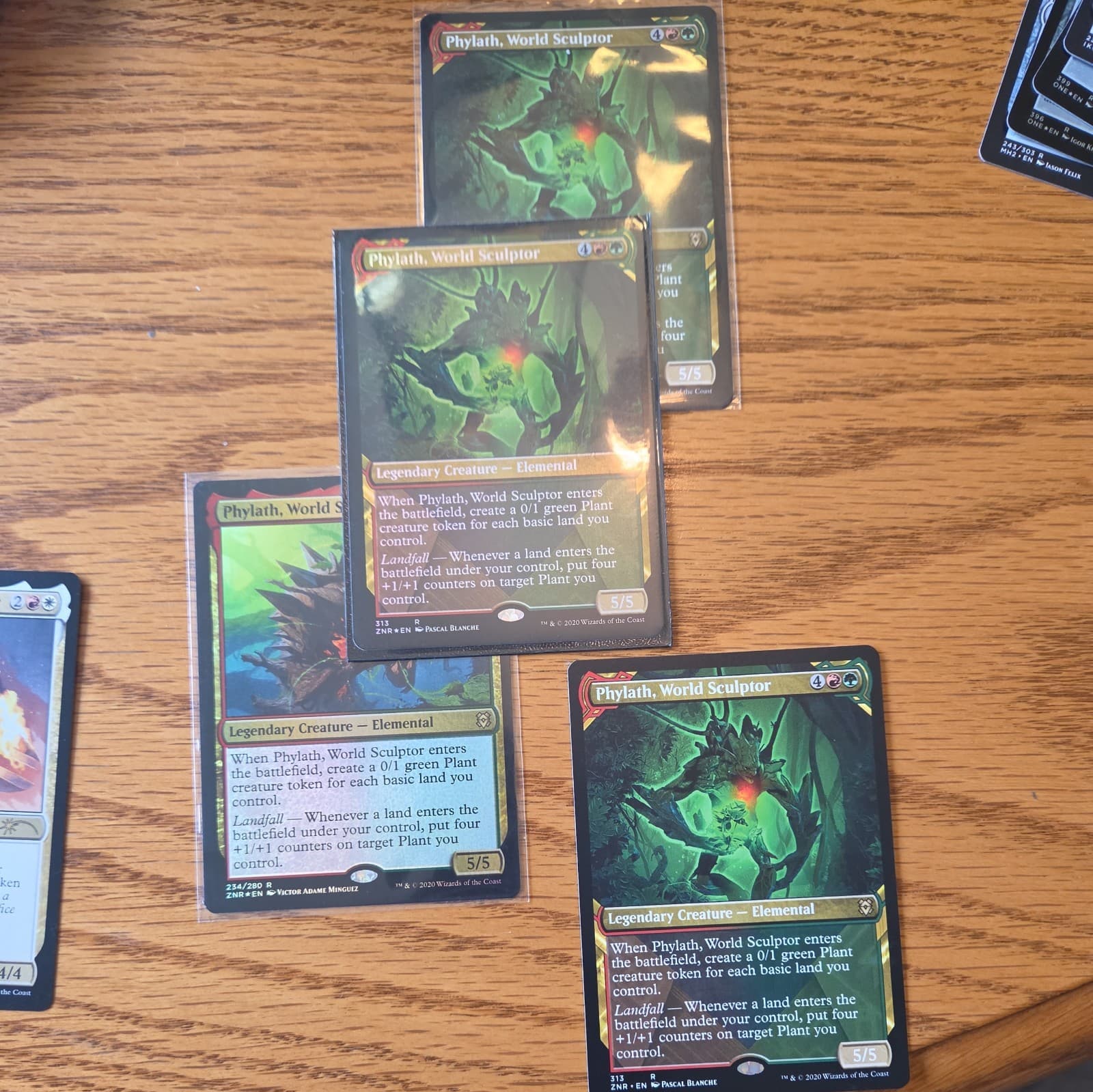 Listing photo for Phylath ,World Sculptor Playset (4) Magic The Gathering Cards