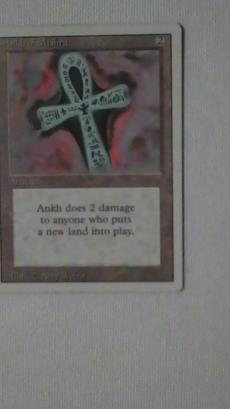 Listing photo for Magic: The Gathering Ankh of Mishra Artifact Card Regular English Amy Weber
