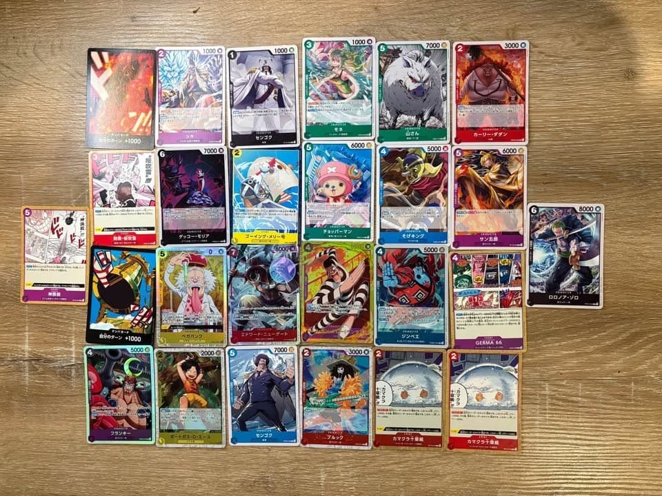 Listing photo for Card Lot One Piece Card Game Holo Rare Mix Japanese Bundle TCG