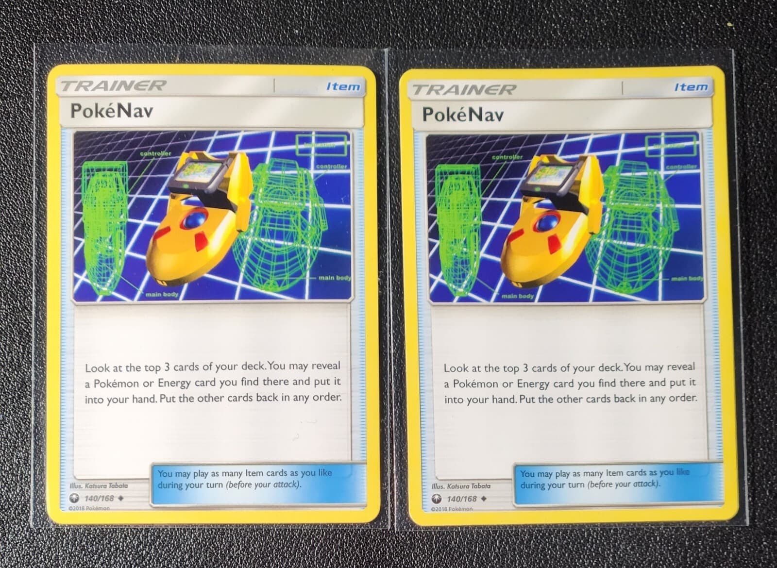 Listing photo for 2x PokeNav 140/168 Pokemon card SM Celestial Storm uncommon NM