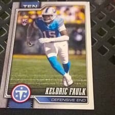 Listing photo for Score Rookie Keldric Faulk Tennessee Titans NFL Football Trading Card TEN