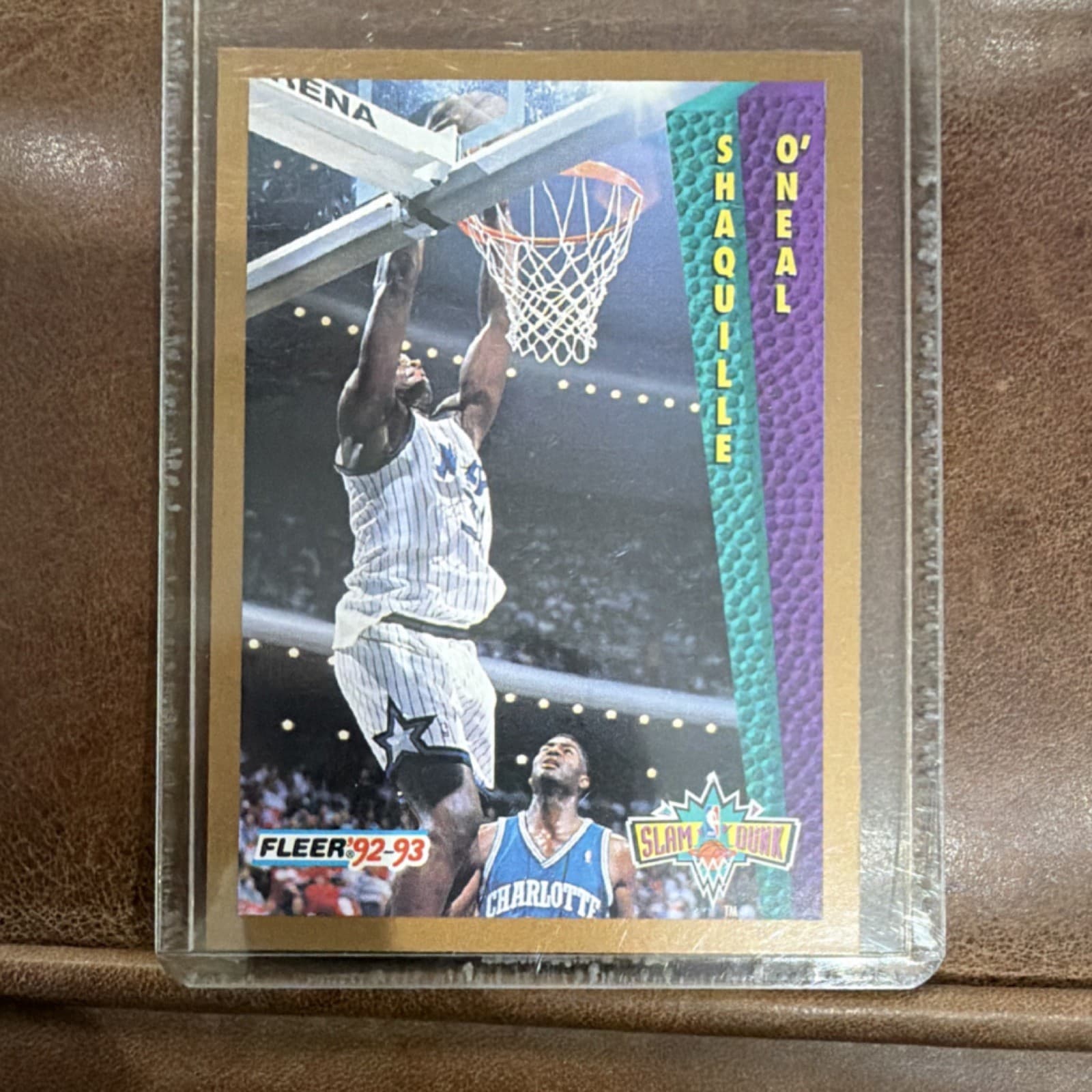 Listing photo for π₯Fleer 1992-93 Slam Dunk Shaquille O'Neal #298 Orlando Magic NBA Rookie Cardπ₯