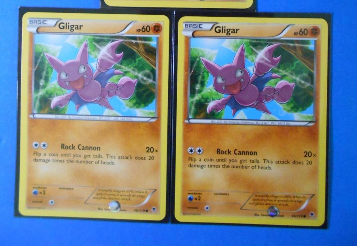 Listing photo for 2x Gligar 46/119 Pokemon card XY Phantom Forces common NM