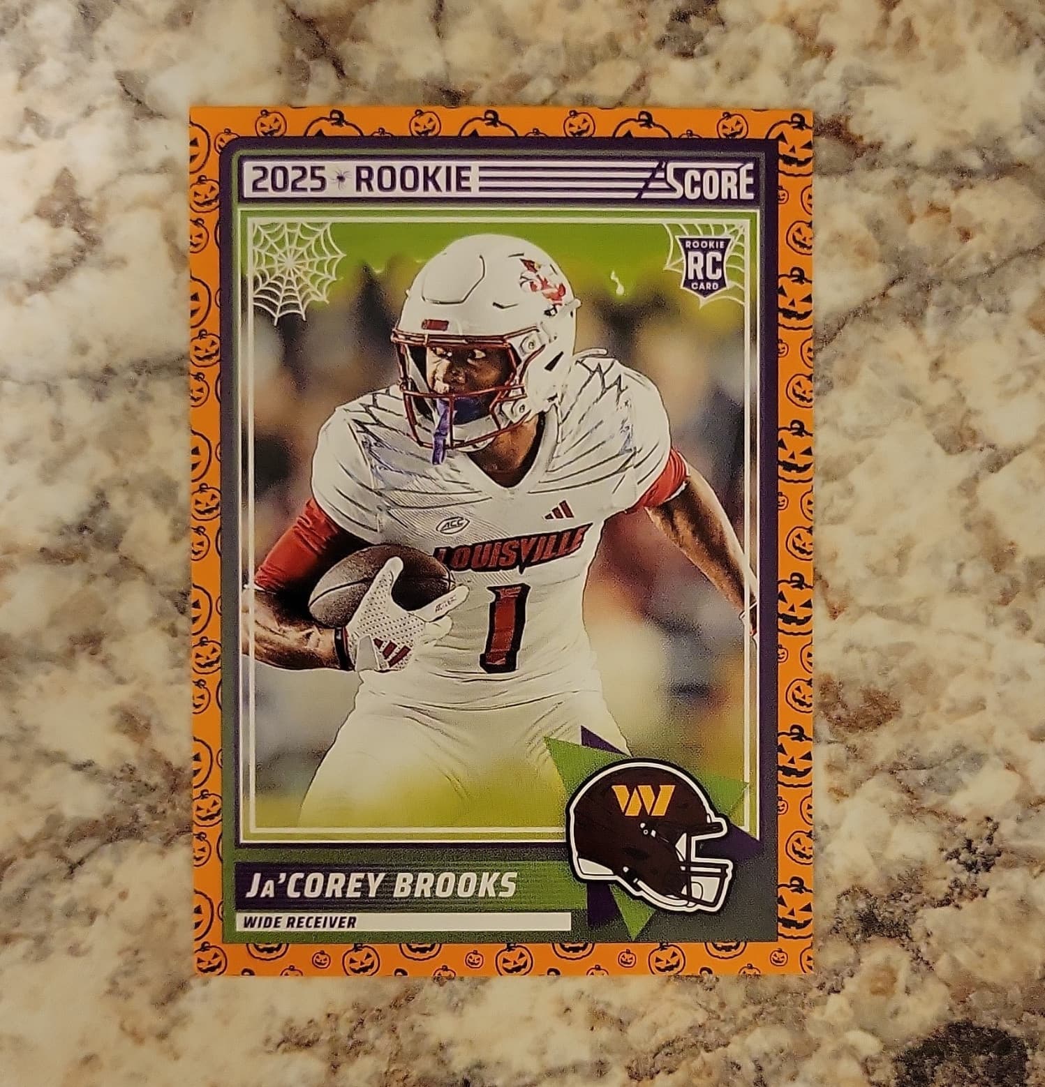 Listing photo for Panini 2025 Score Rookie Ja'Corey Brooks #61 Washington Commanders NFL Card