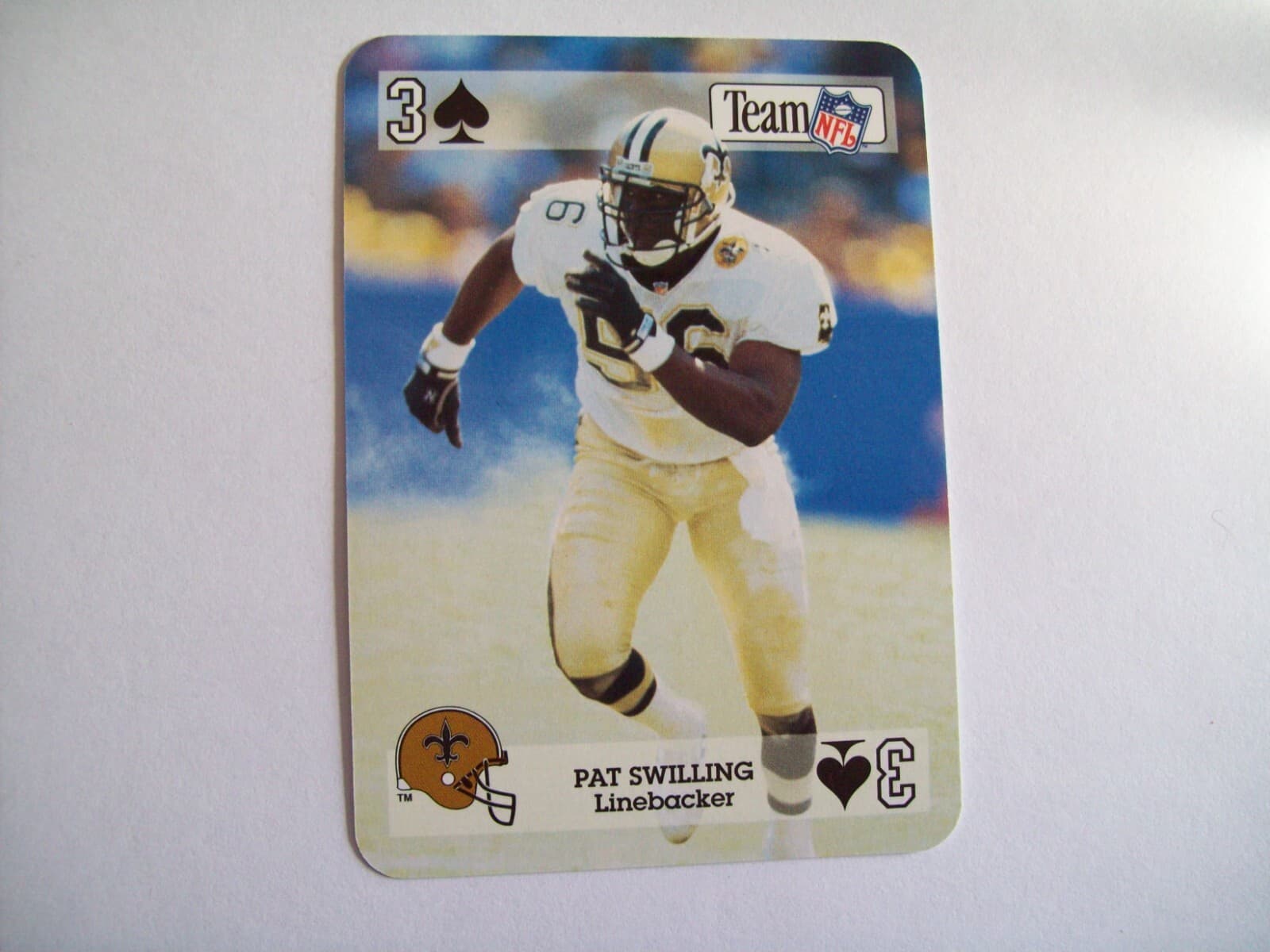 Listing photo for PAT SWILLING NEW ORLEANS SAINTS 1992 STAR NFL FOOTBALL CARDS PLAYING CARD