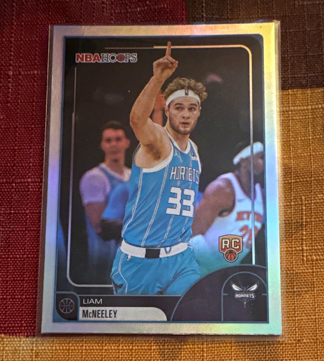 Listing photo for Topps 2025-26 NBA Hoops Liam McNeeley Rookie Card #232 Charlotte Hornets NBA