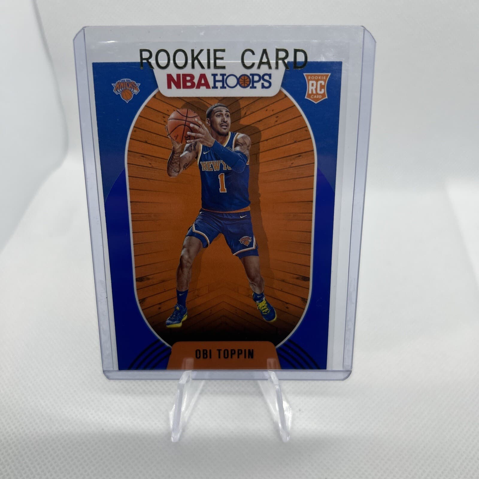 Listing photo for Obi Toppin 2020-21 Panini NBA Hoops #226 Knicks RC rookie Basketball Card