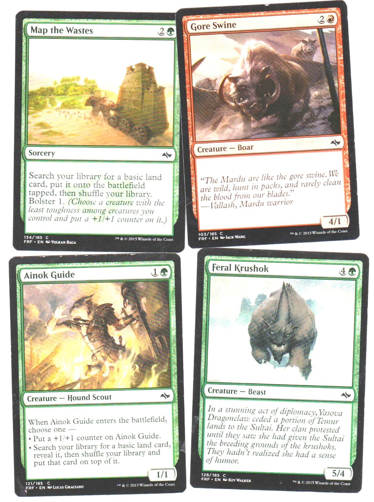 Listing photo for RED- GREEN ANIMAL DECK 40 CARDS N-MINT MTG MAGIC NEW M-39 SPECIAL DEAL