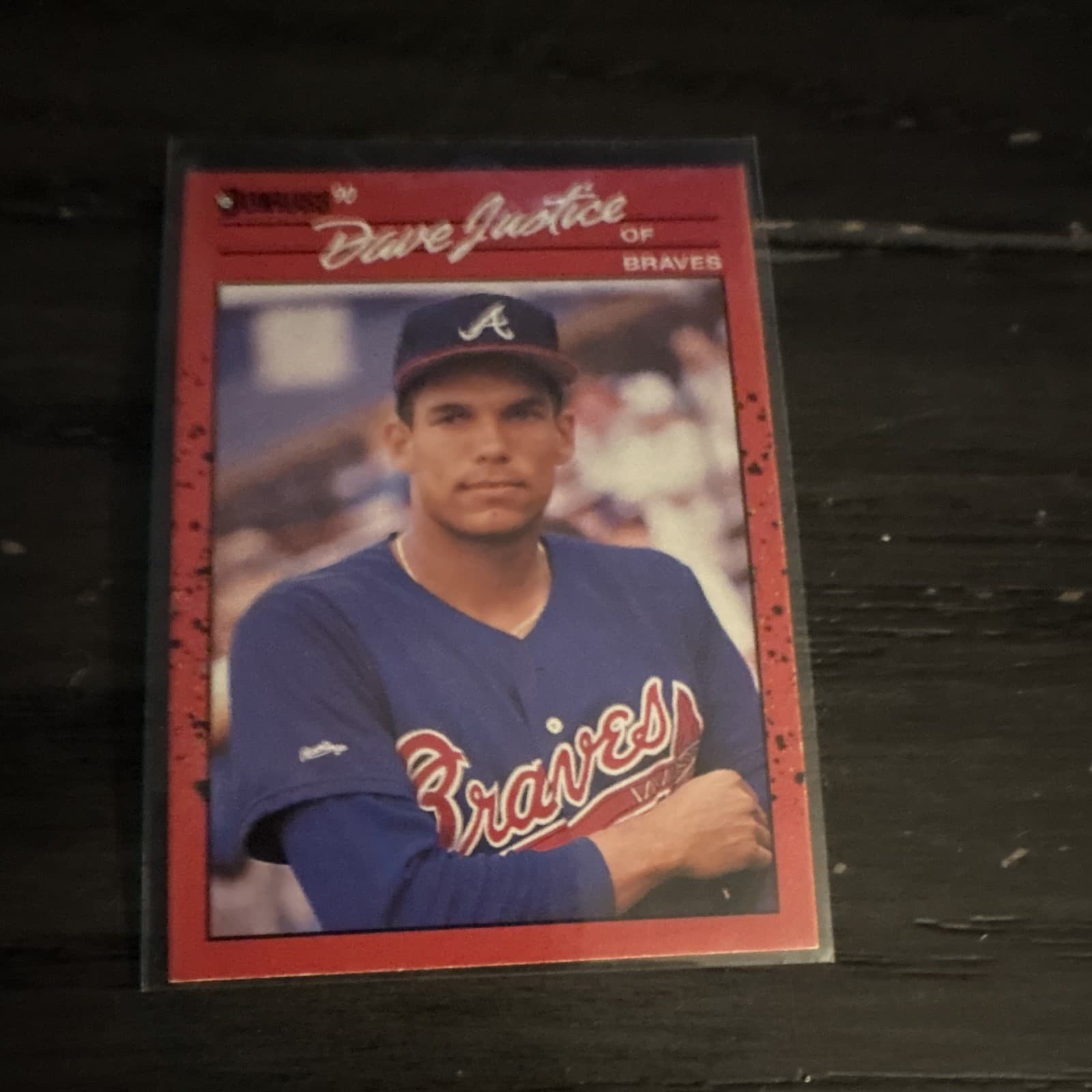 Listing photo for Donruss 1990 Dave Justice Rookie #704 Atlanta Braves MLB Baseball Card