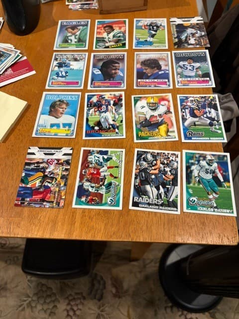 Listing photo for Variety of 16 NFL cards
