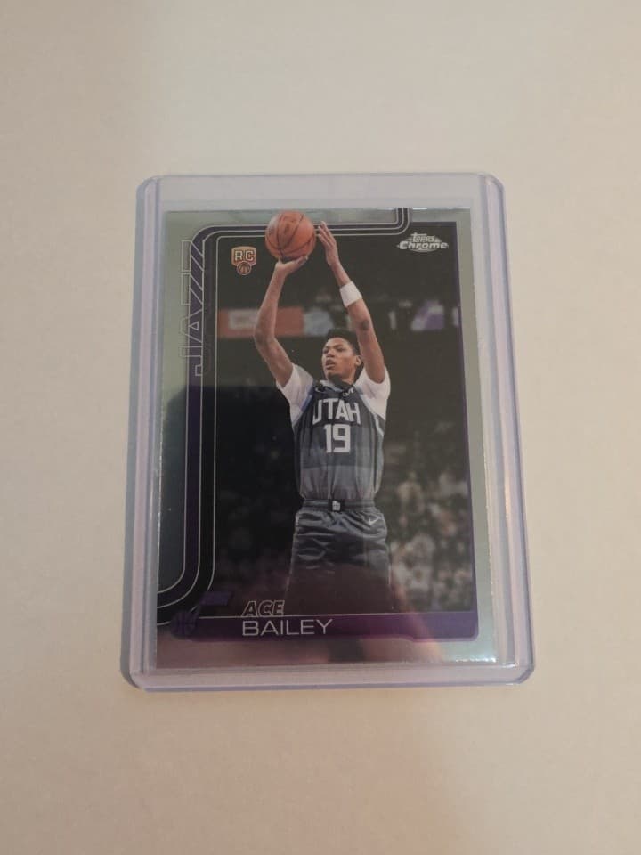Listing photo for Topps Chrome Update 26 Ace Bailey Rookie #155 Utah Jazz NBA Basketball Card